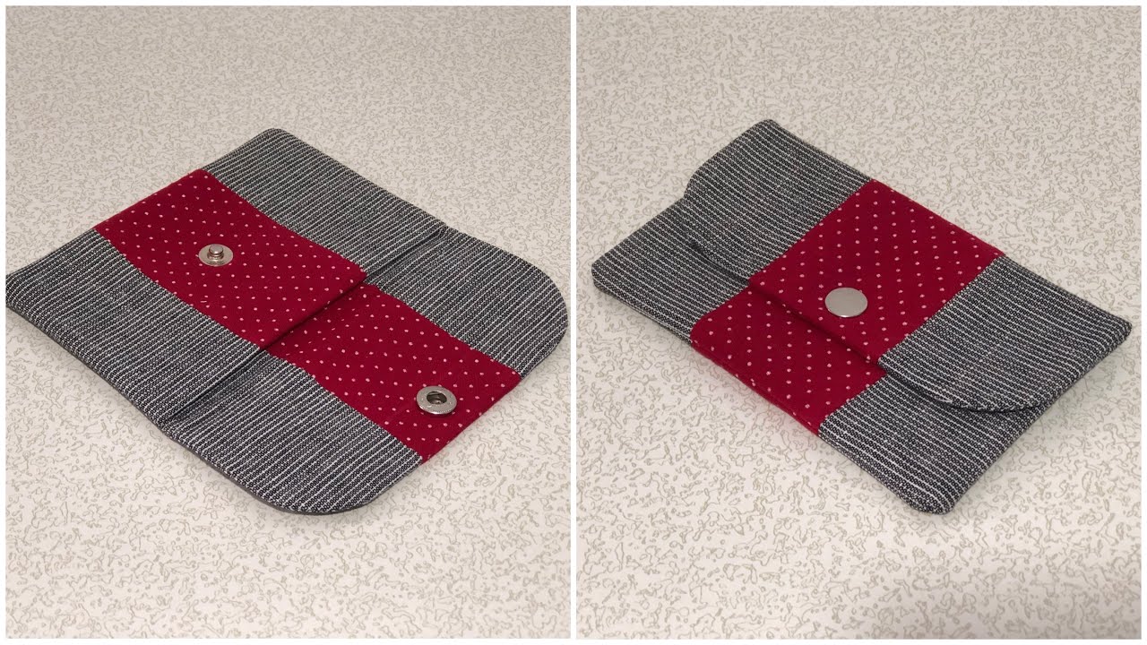 Sew a Wallet in 5 Minutes! (No Pattern, Beginner Friendly)