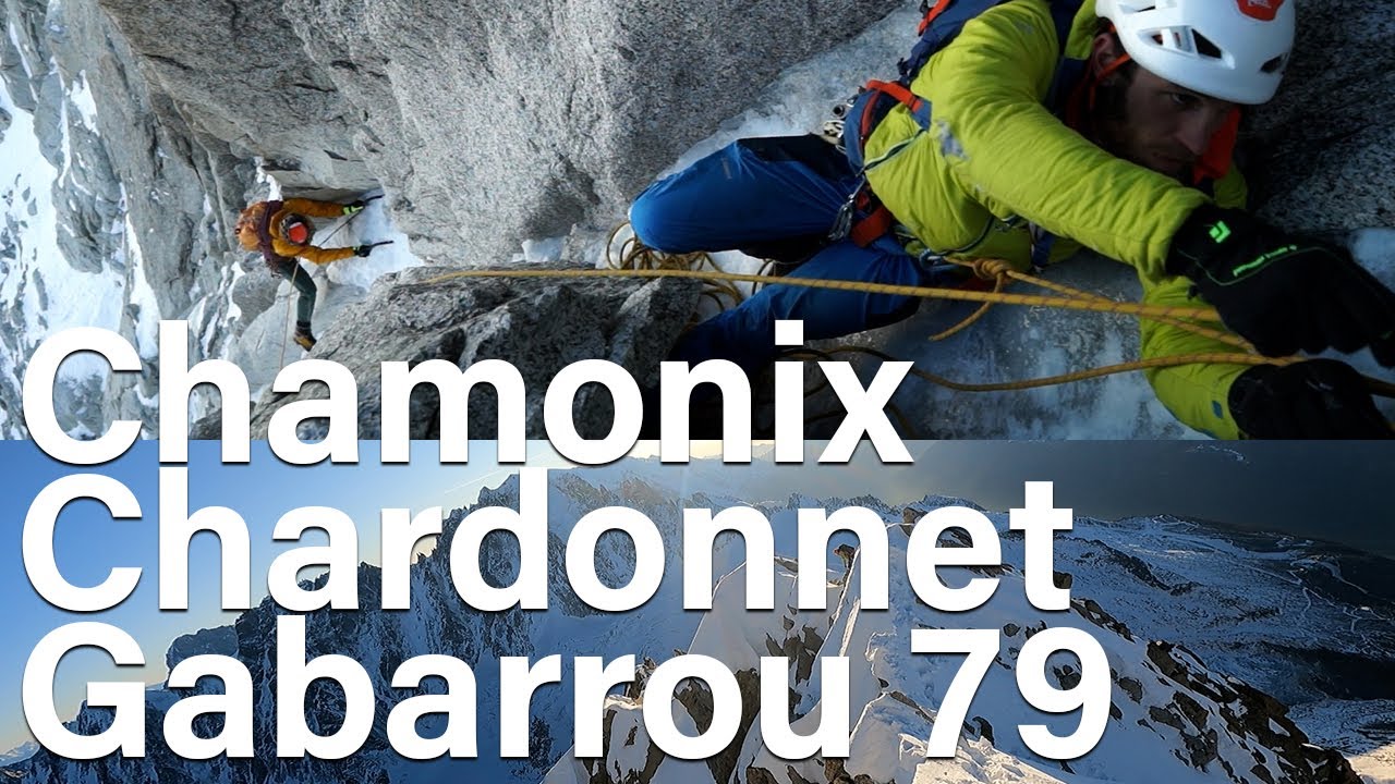 Voie Gabarrou 79 Aiguille du Chardonnet Chamonix Mont-Blanc montagne alpinisme neige mixte goulotte