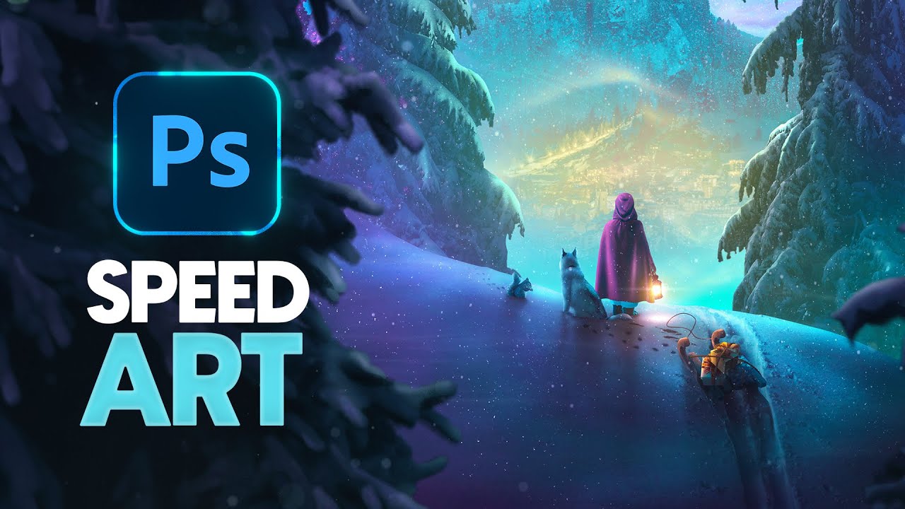 Frostlight Fantasia. || Photoshop Speed Art