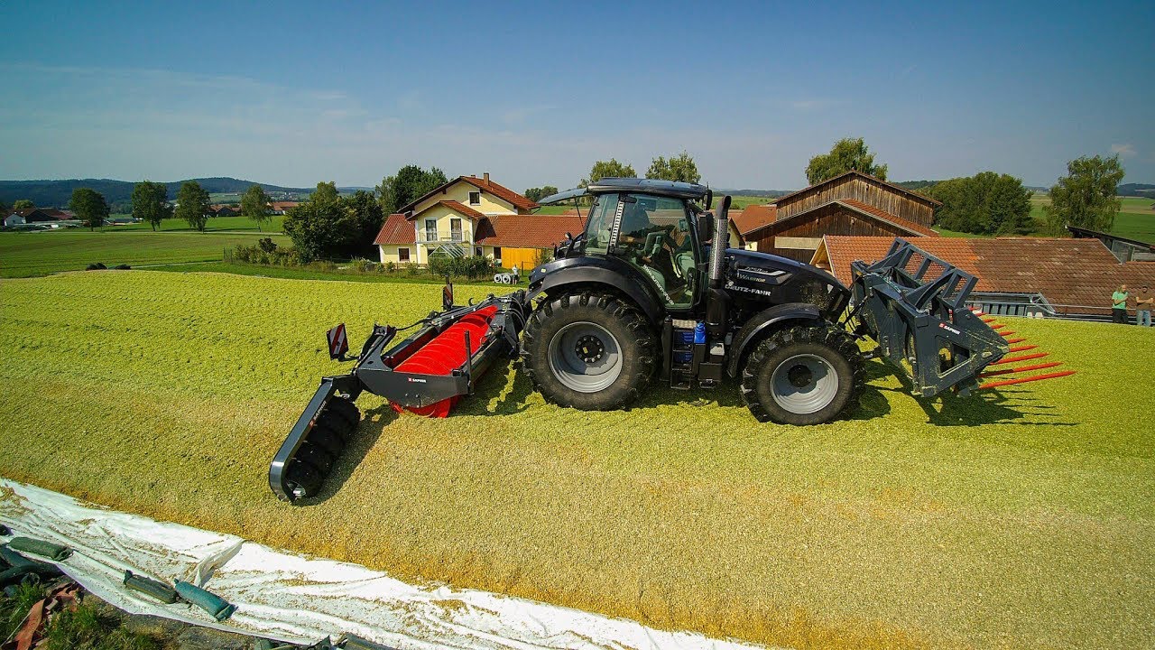 Saphir Silagewalze SW 30H & Saphir Grüngutgabel GGK  Produktvideo | Deutz-Fahr 7250 TTV Warrior