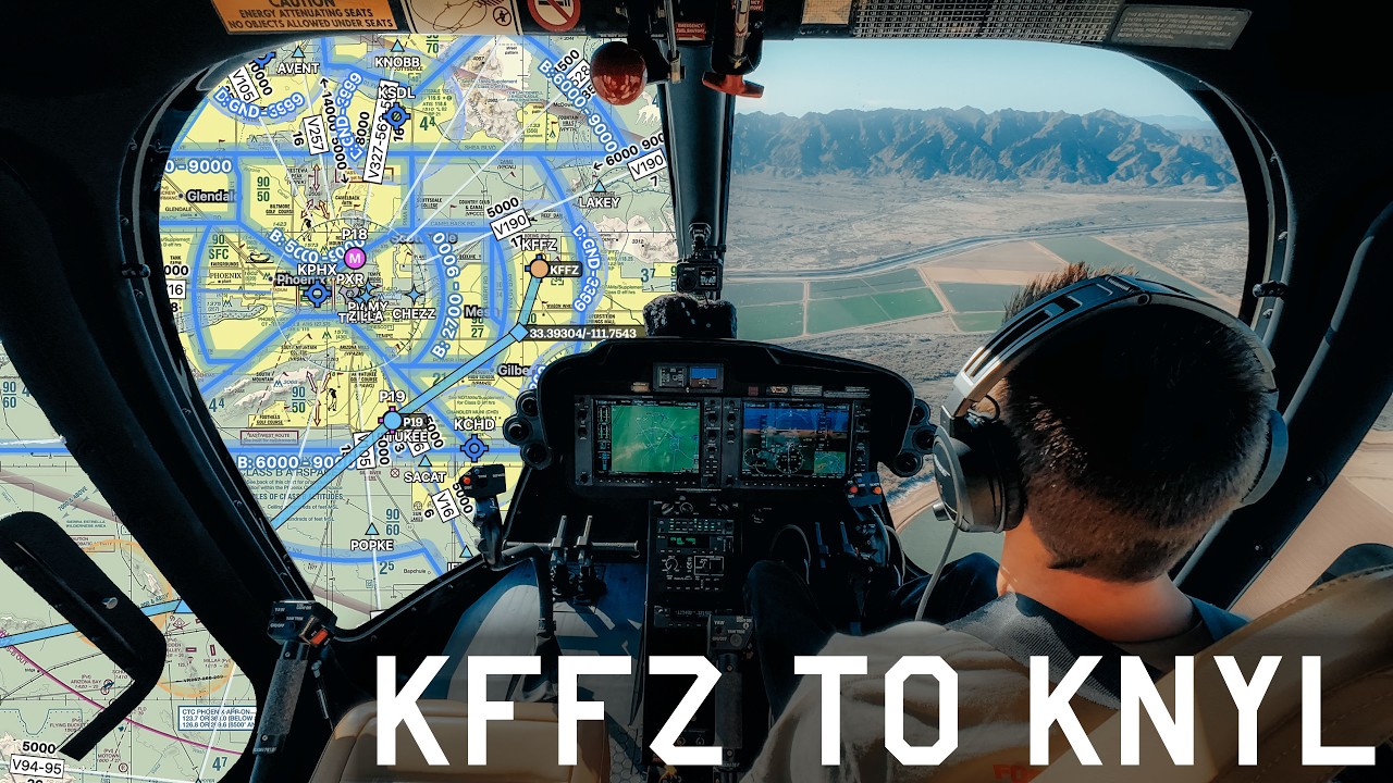 Cross Country Flight In A Helicopter