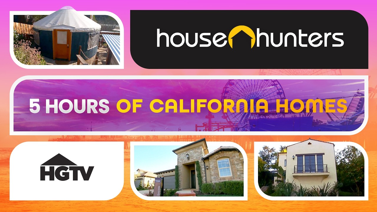 House Hunting in California: 5 Hour House Hunters Marathon Binge | HGTV