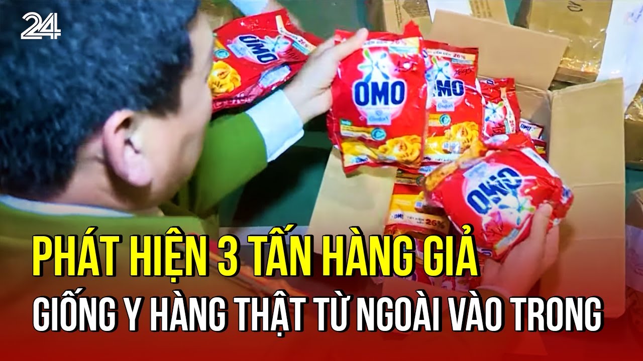Ph&aacute;t hiện 3 tấn h&agrave;ng giả nh&igrave;n giống y h&agrave;ng thật từ ngo&agrave;i v&agrave;o trong | VTV24