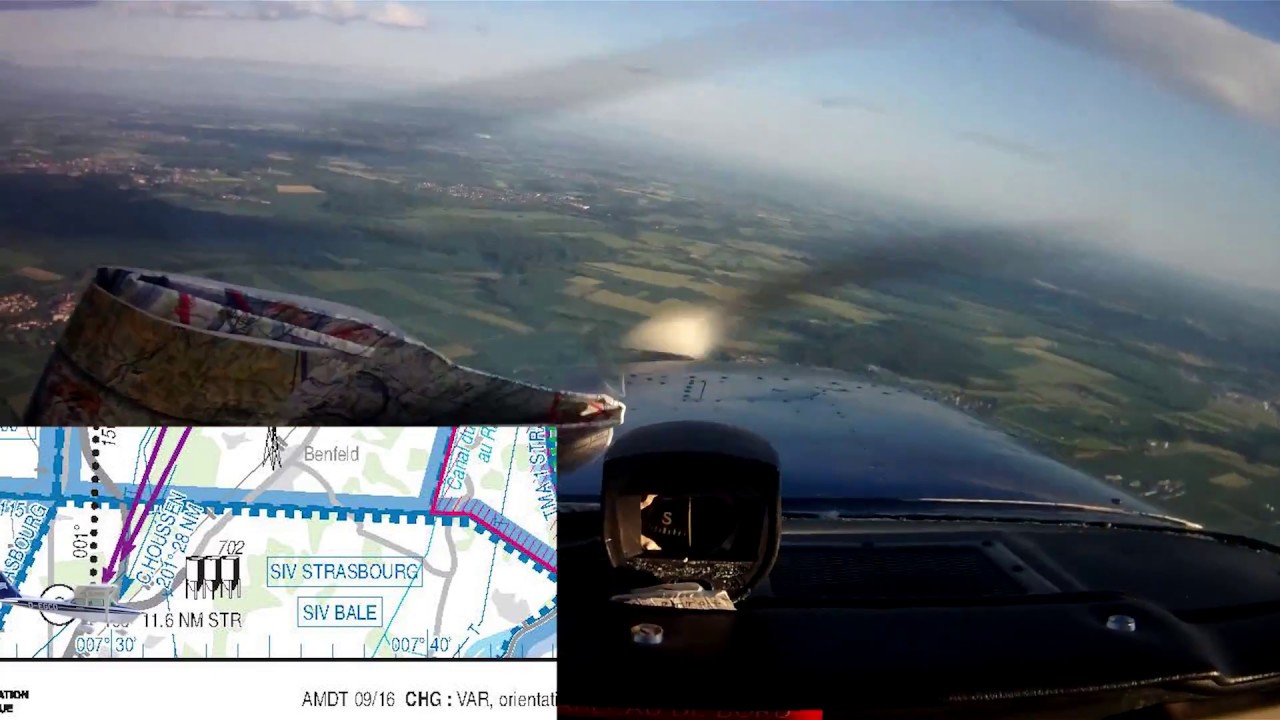 Strasbourg Entzheim, Haguenau et retour par ILS - Cessna 172