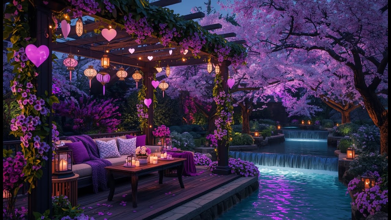 Valentine’s Day Relaxation 💜 Romantic Purple Evening