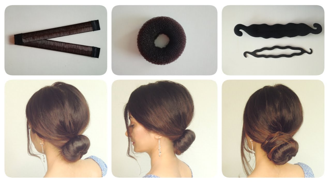 4 Hair Bun Maker/Hairstyle/Hairstyles//बाल शैली/ peinada/发型女士/Прическа/Friesuer شینیون/تسريحه شعر