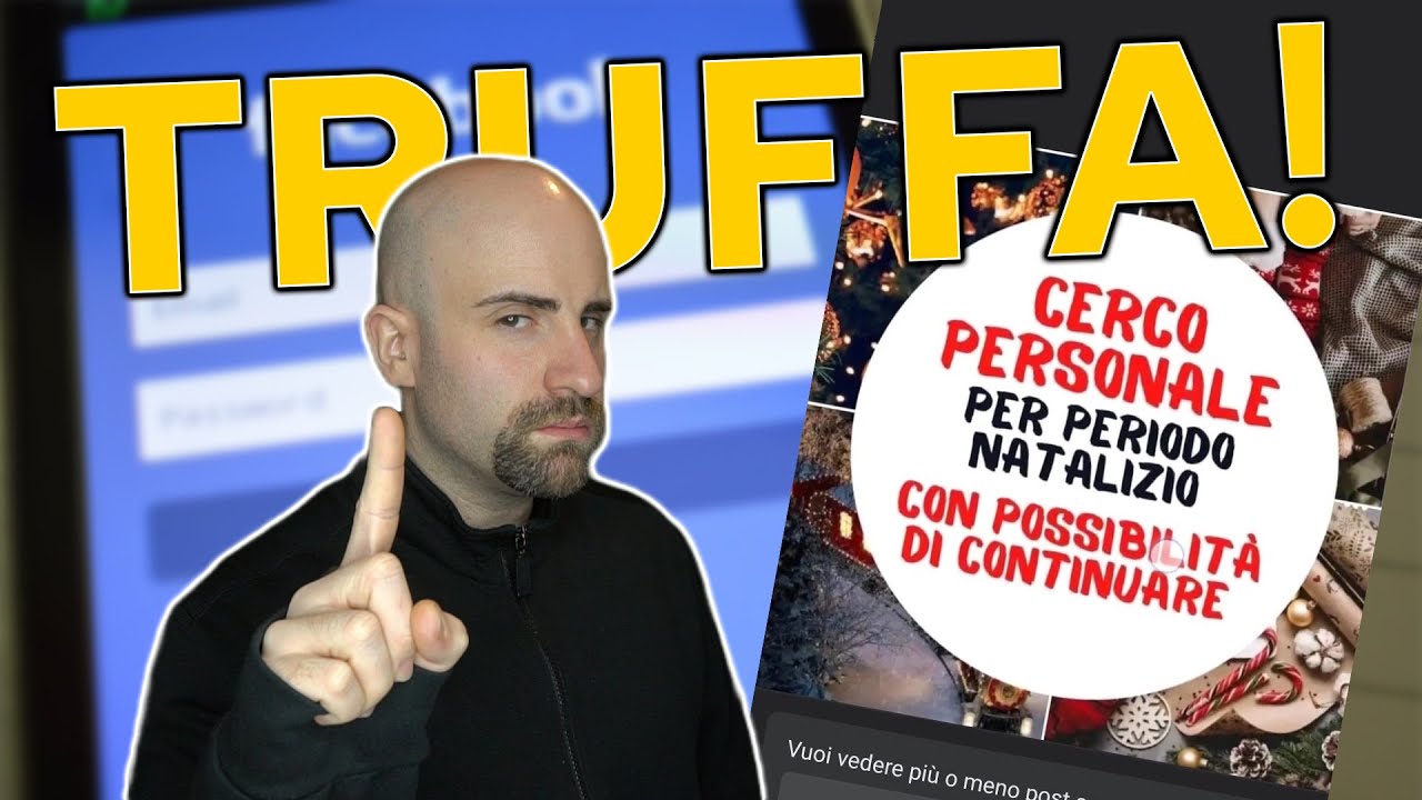 Ti offrono un LAVORO ma &egrave; una TRUFFA su FACEBOOK