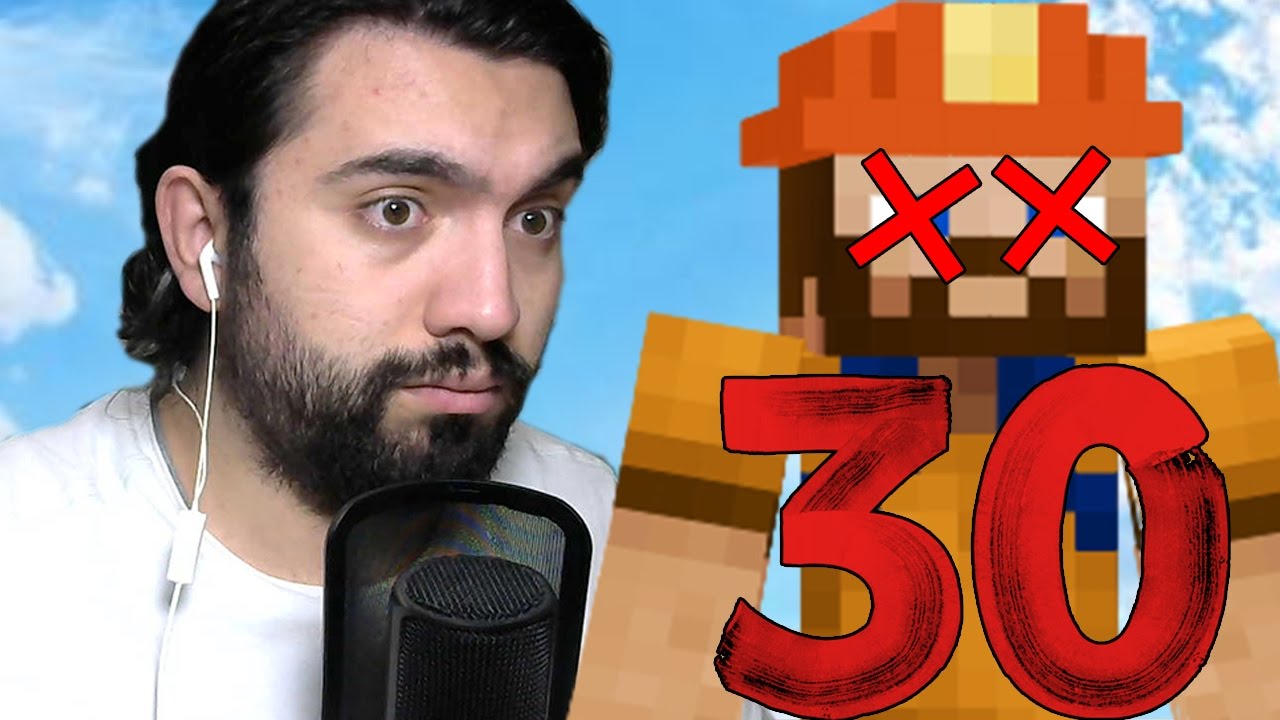 30 FARKLI ŞEKİLDE KENDİNİ ÖLDÜRMEK | Minecraft