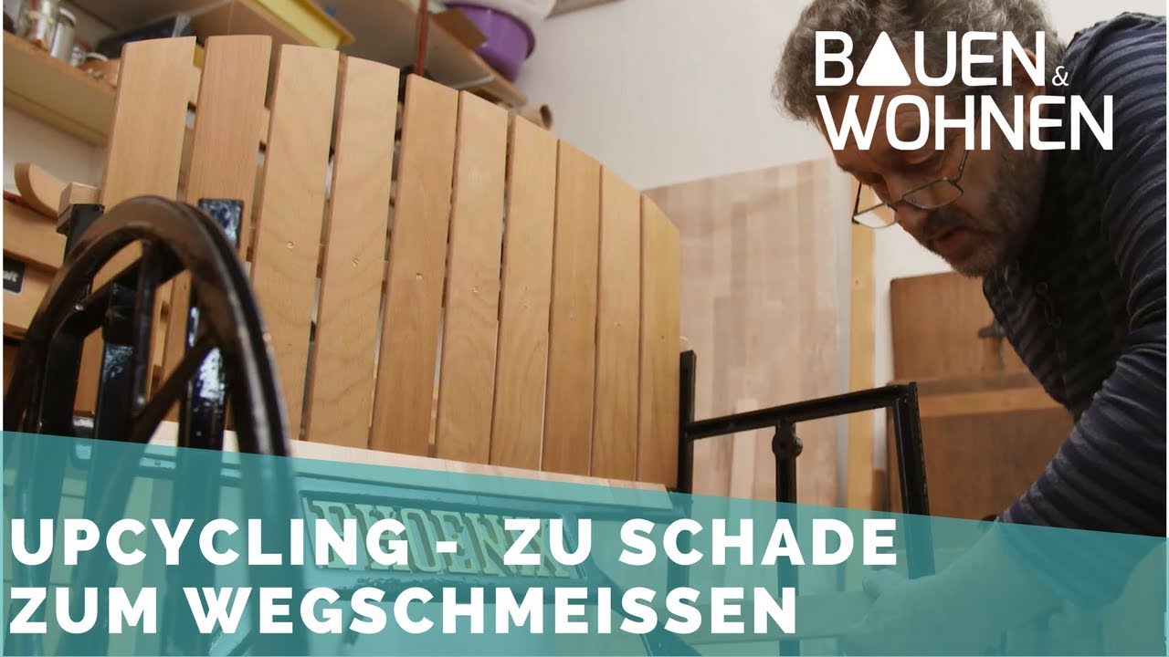 Upcycling – Stuhl aus alter Nähmaschine