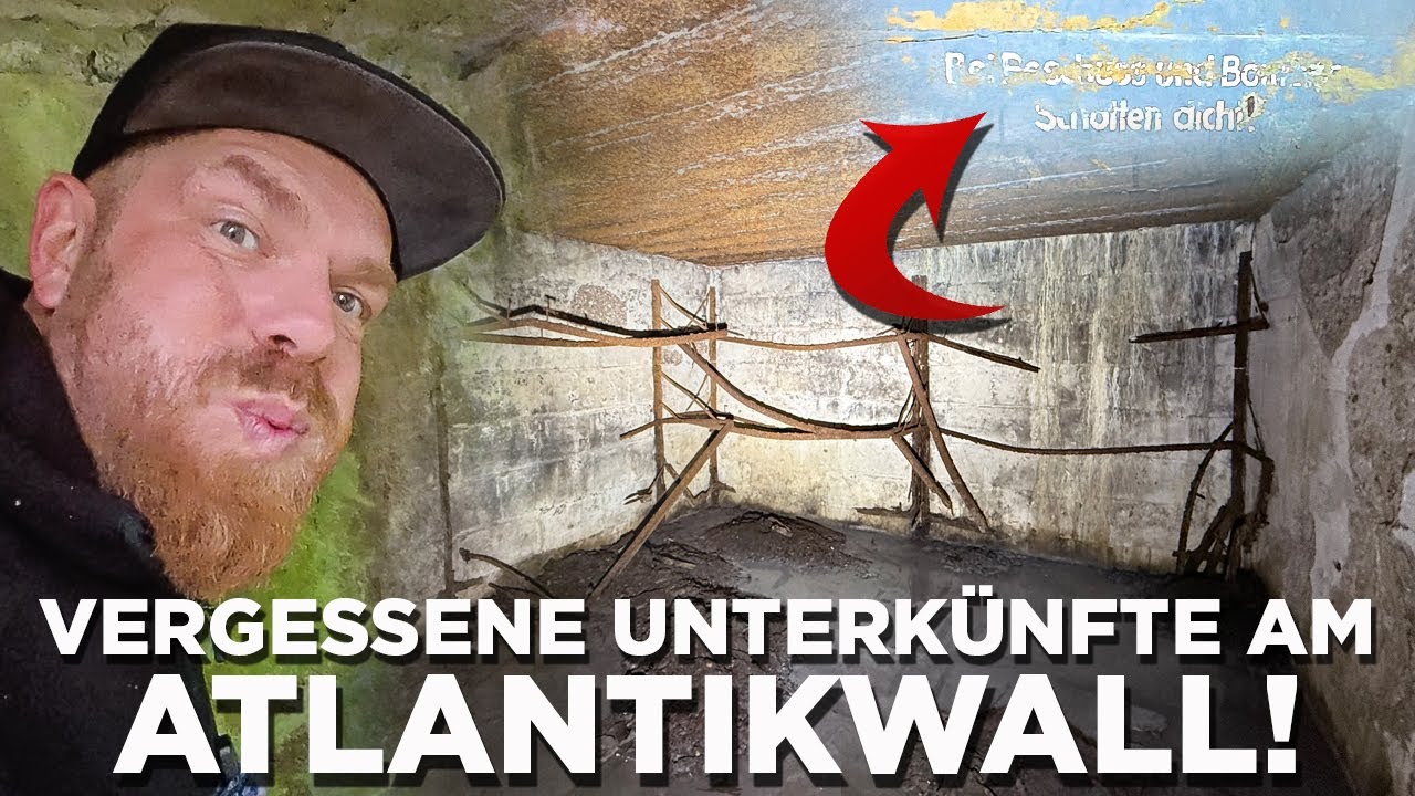 Eine 80 Jahre alte Soldaten-Unterkunft – fast komplett erhalten! - Batterie am Atlantikwall