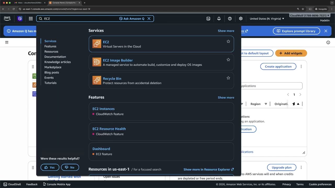 New AWS Console 2026 - Create a virtual server in the Cloud with the new EC2 console!