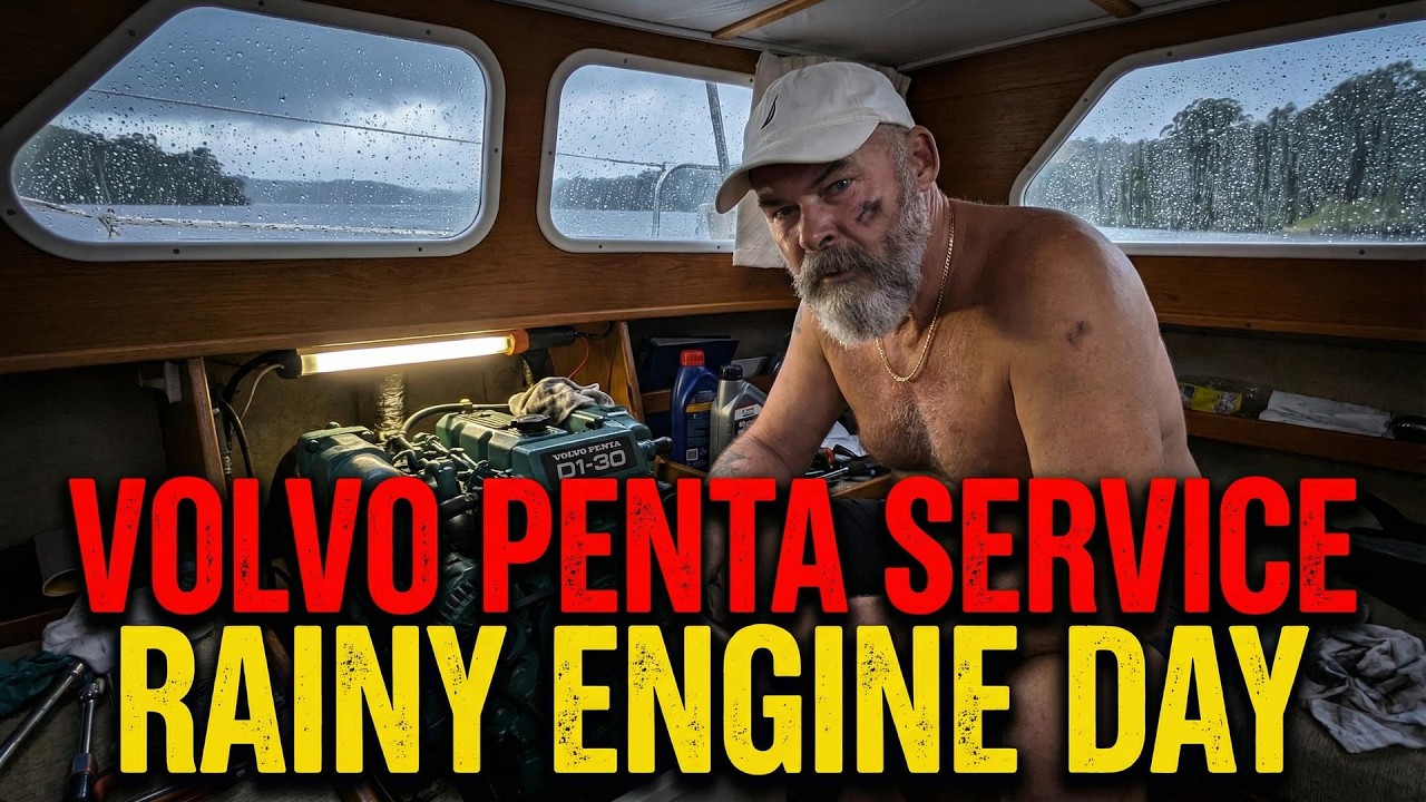 Первое техобслуживание моего Volvo Penta D1-30 — дождь, приливы и отливы и поездка по акватории Б...