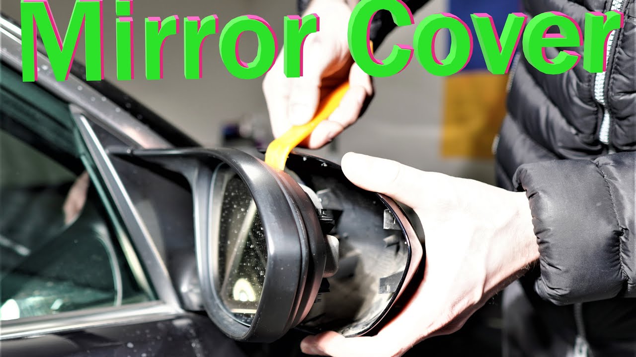 How to remove BMW Side view Mirror Plastic Cover Trim BMW E90 E92 E93