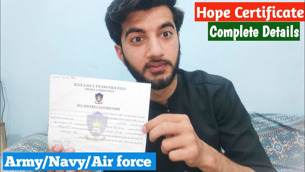 How to make Hope Certificate | Complete Details