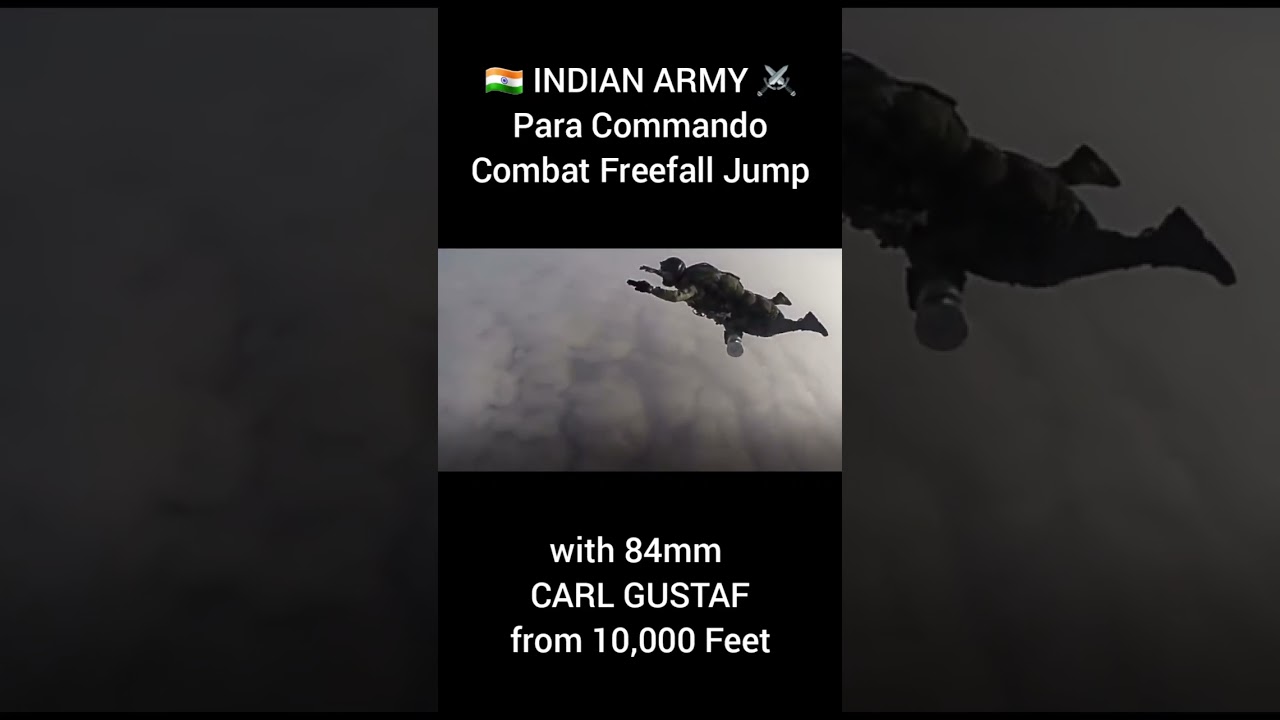 PARA SF Operator Conducts HALO Jump | Parachute Regiment Indian Army