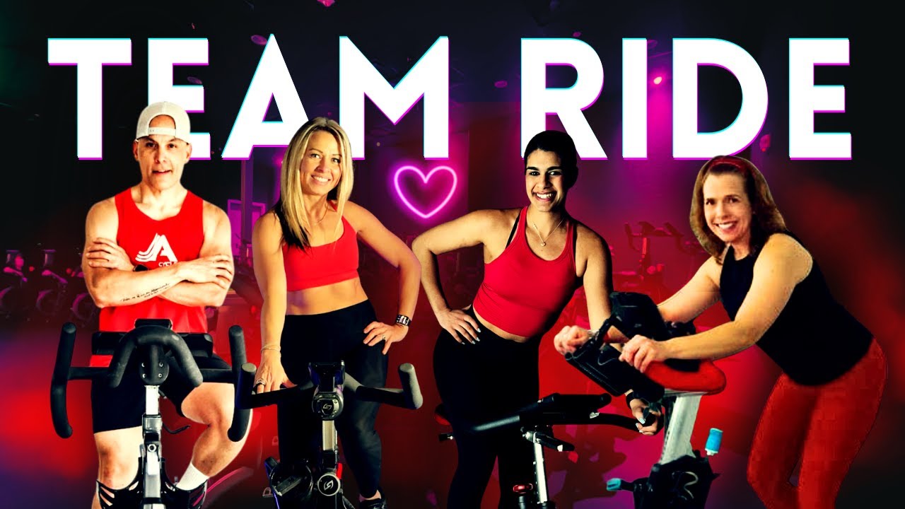 ❤️‍🔥 60-Min VALENTINES TEAM RIDE! ❤️‍🔥 | Indoor Cycling Collab Workout | Tabata HIIT