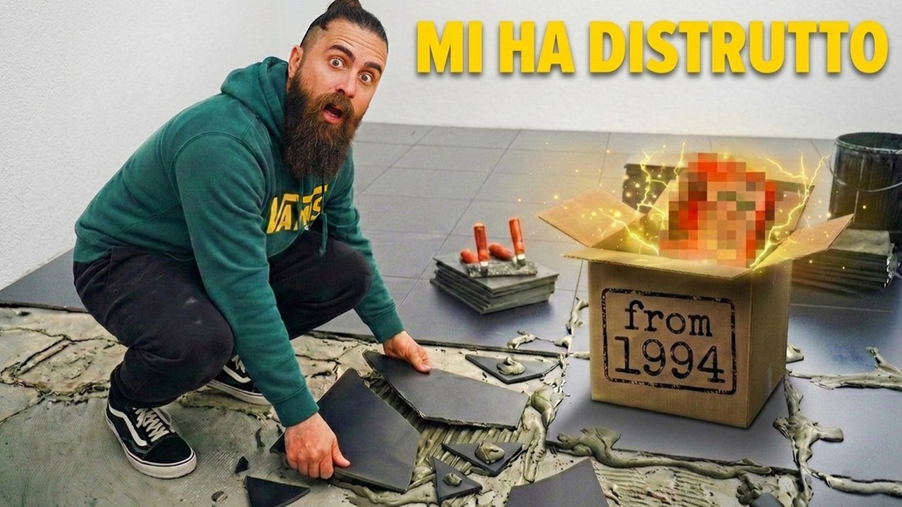 PIASTRELLO lo SCANTINATO OLD SCHOOL: il risultato è pazzesco + REVEAL Oggetto Vintage - EP.2