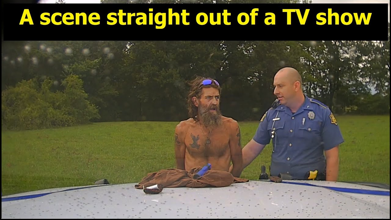 GOSH DANG! Passenger flees from vehicle for NO REASON!  Trooper chases him down in patrol car