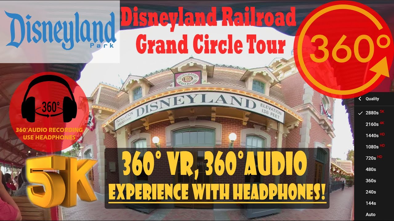 Disneyland Railroad Grand Circle Tour 360 VR