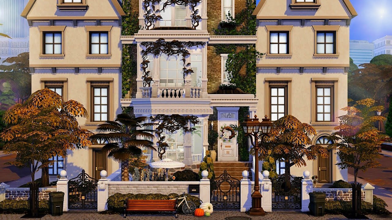 London Townhouse • The Sims 4 • No CC | Speed Build