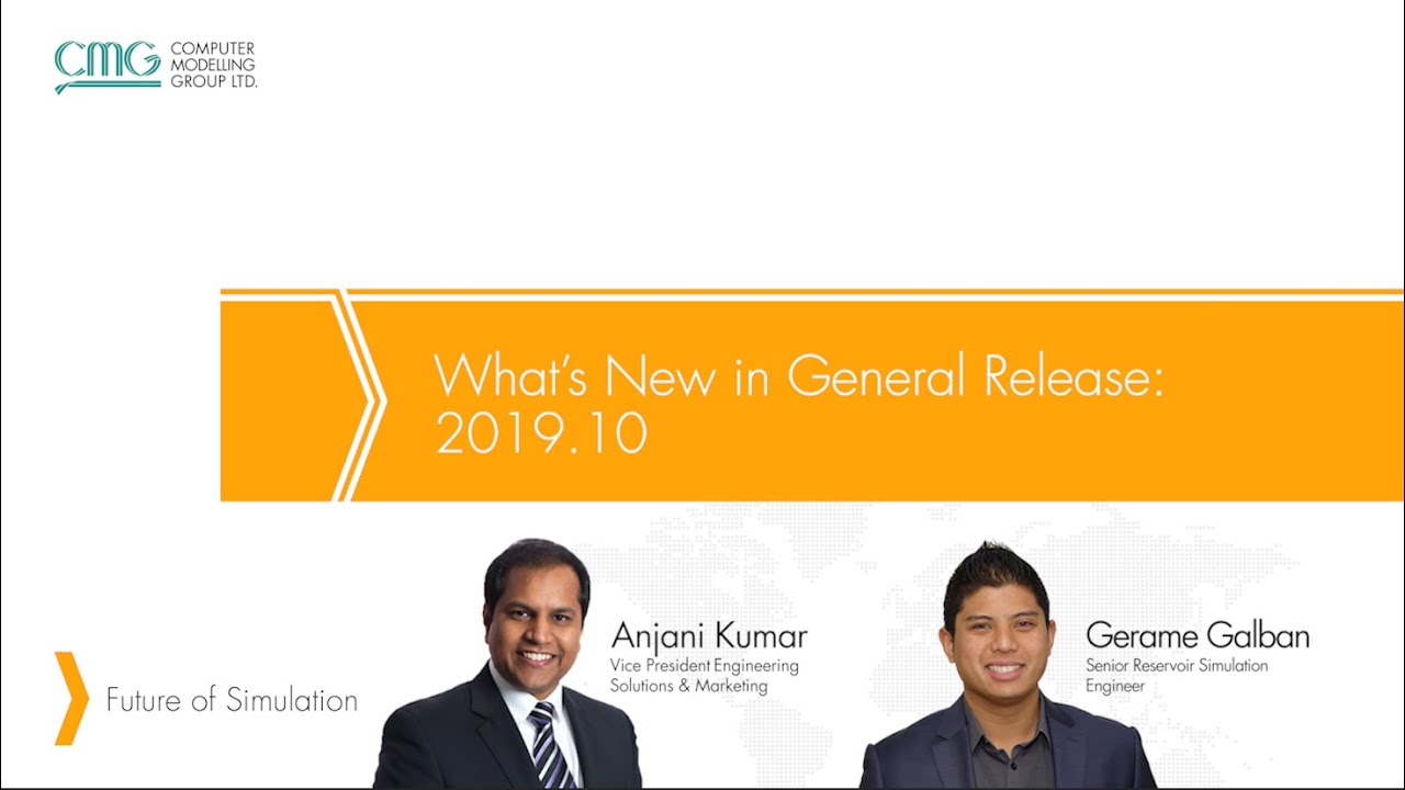CMG Webinar: What's New in General Release 2019.10
