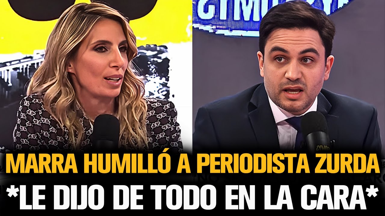 MARRA HUMILLÓ A PERIODISTA ZURDA QUE LE DIJO DE TODO EN LA CARA