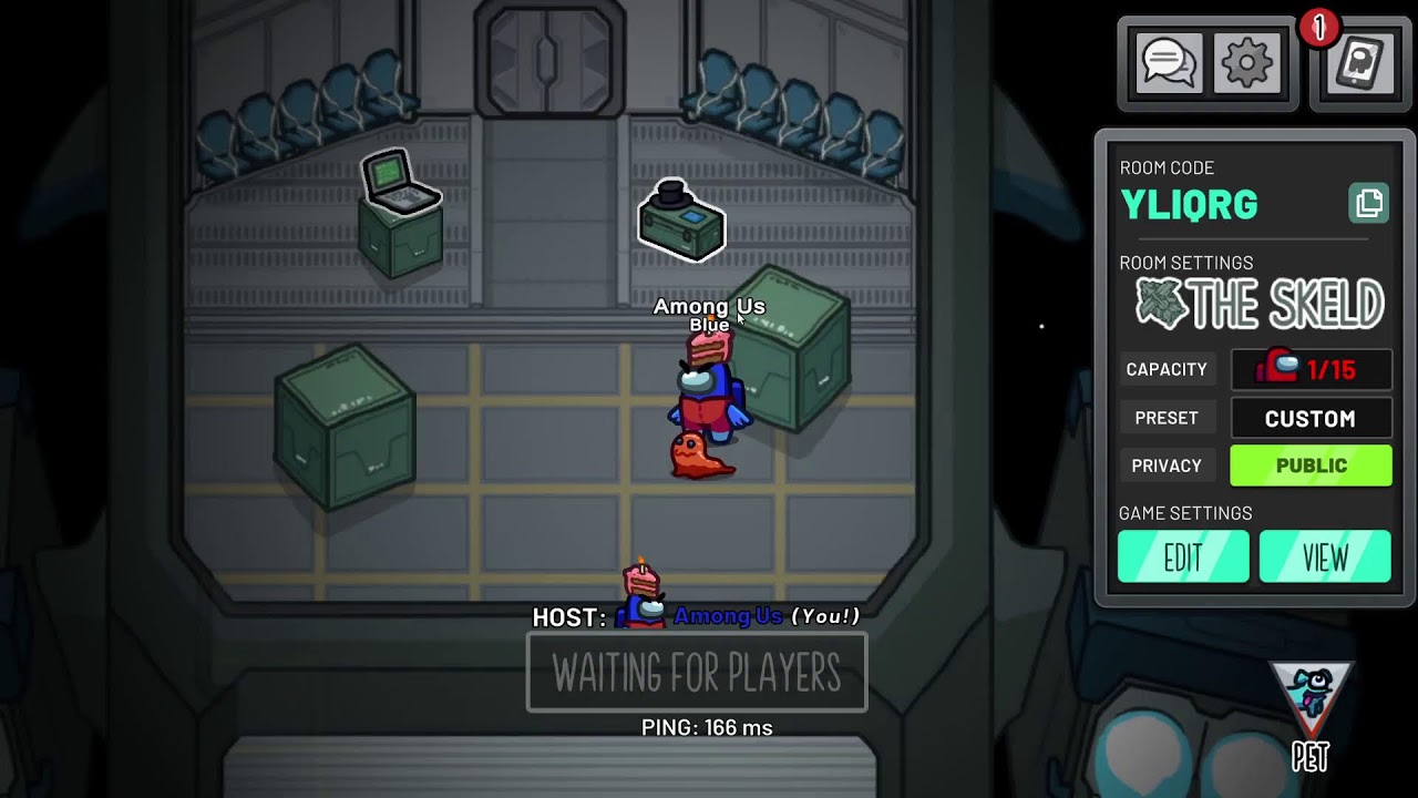 Among us live (no cooldown room)