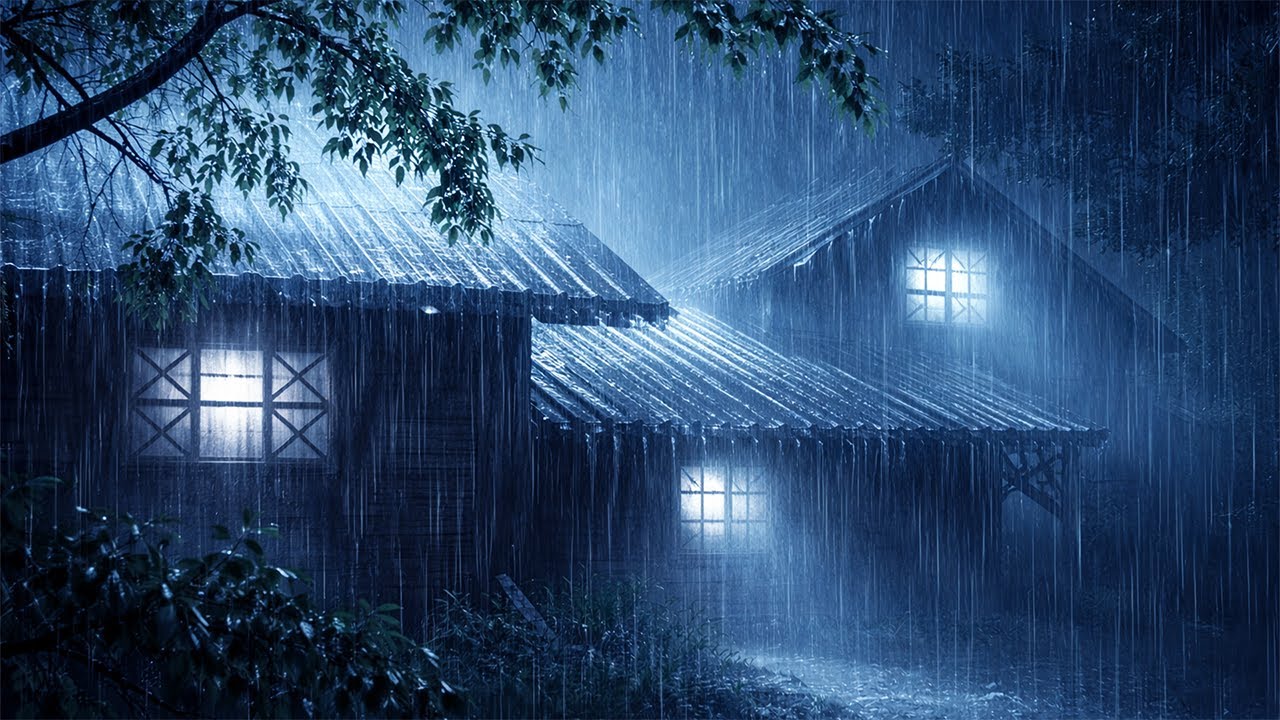 Deep Night Rain Sounds for Sleep and Relaxation | Calm Rain Ambience 🌧️🌙