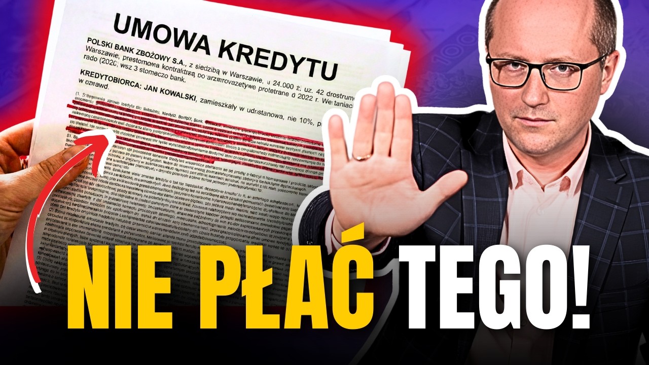 Masz TO w umowie kredytu? Ta treść jest ZAKAZANA przez prawo!