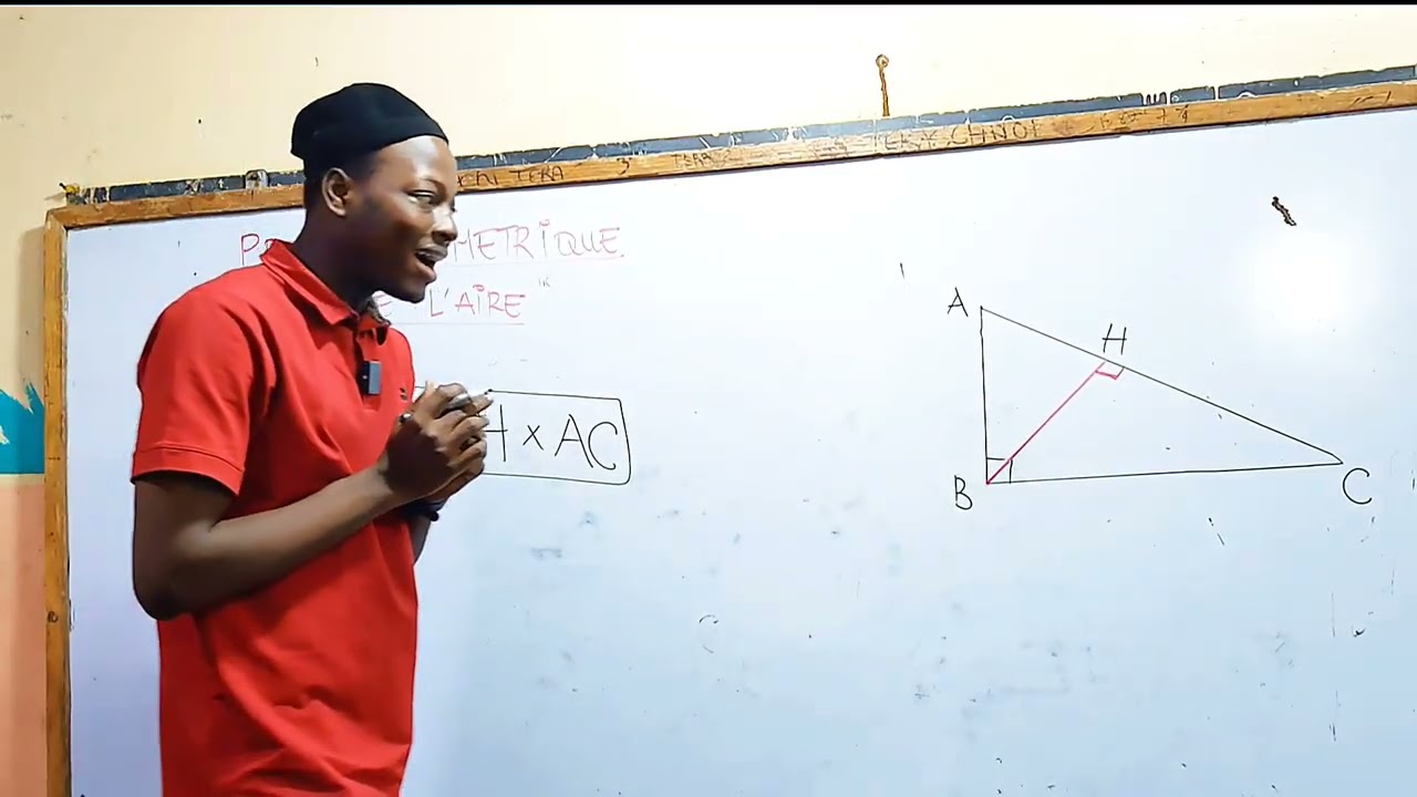 Calculer une longueur à l'aide de propriété métrique déduite de l'aire #maths #mathematics 