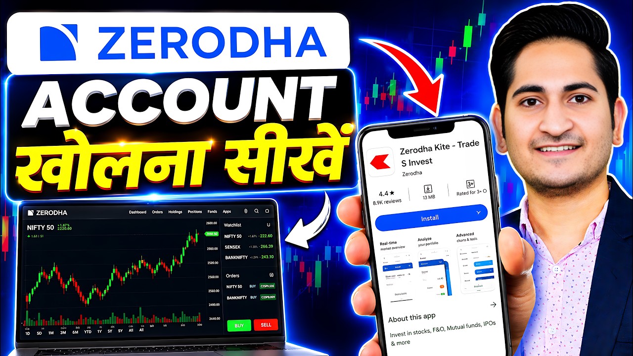 Zerodha Account Opening, How to Open Demat Account in Zerodha,  Zerodha Demat Account Opening Online