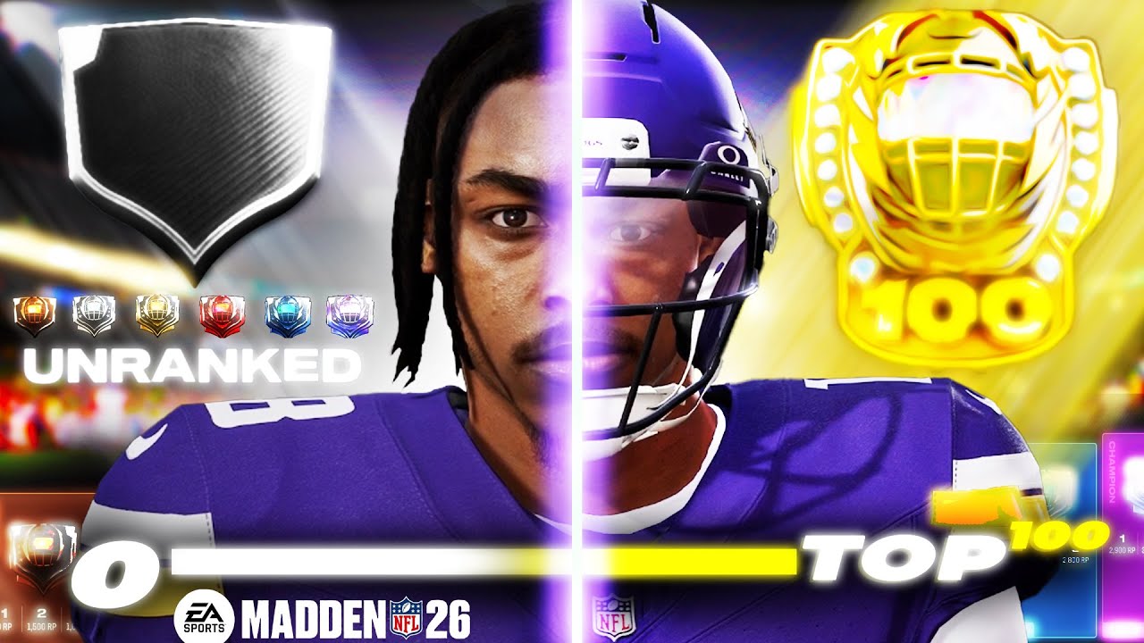 Unranked to TOP 100 Madden NFL 26 (Vikings Speedrun).