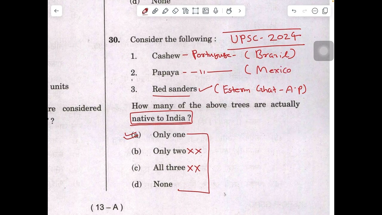 UPSC PYQ 2024 smarts tricks 