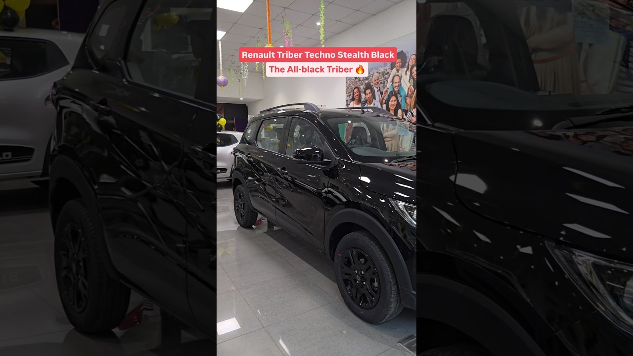 All black Renault Triber 🔥 
