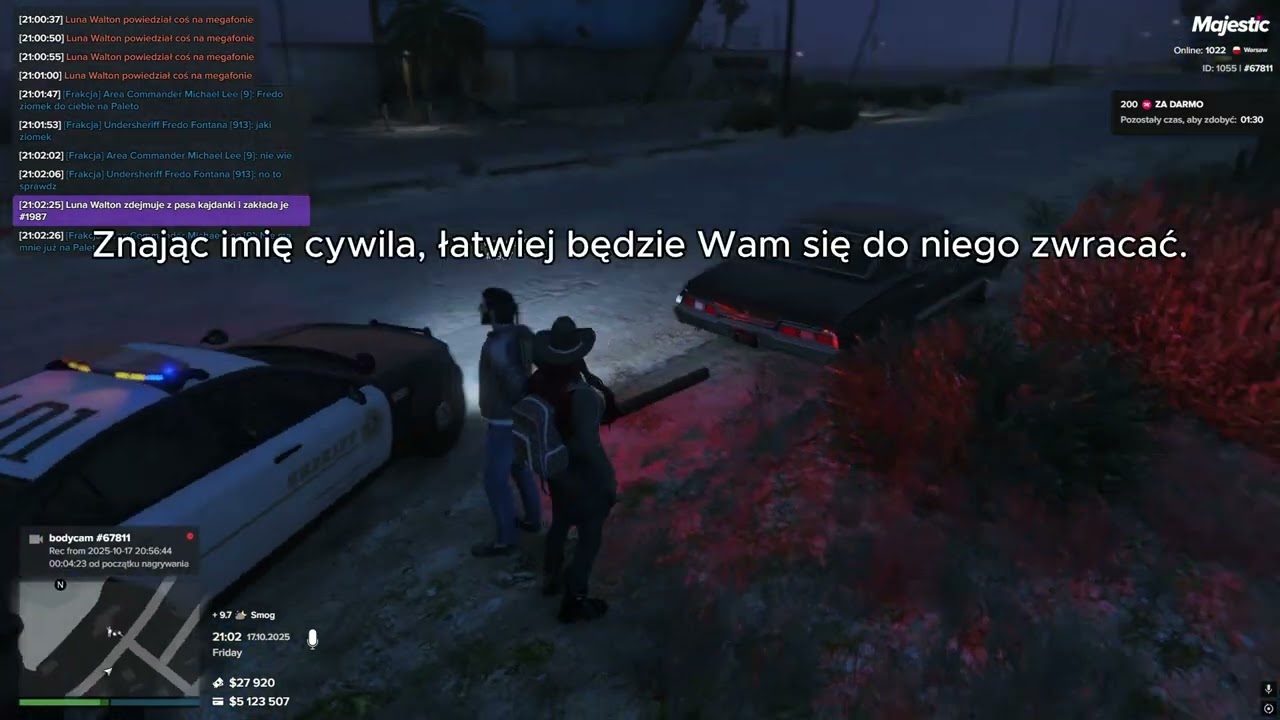Zatrzymanie drogowe z doprowadzeniem na cele - by LSCSD