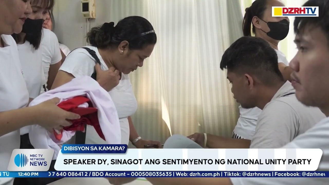 Speaker Faustino Dy III, sinagot ang sentimyento ng National Unity Party