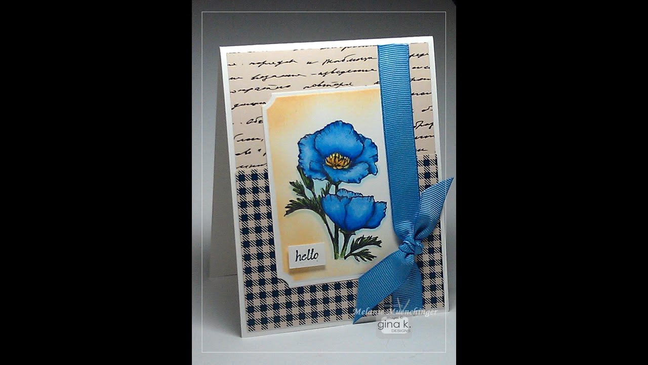 Coloring Blue Flowers with Spectrum Noir Markers