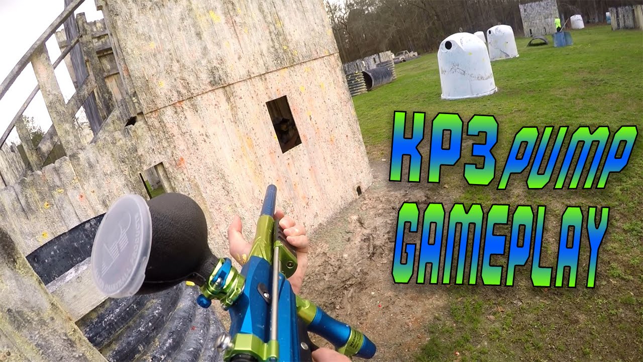 Angier NC Black River Paintball Fort Kp3 Pump GamePlay