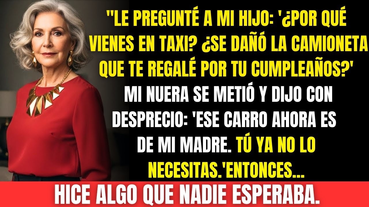 Mi nuera decidió que mi camioneta era para su madre… y entonces hice lo que nadie esperaba.