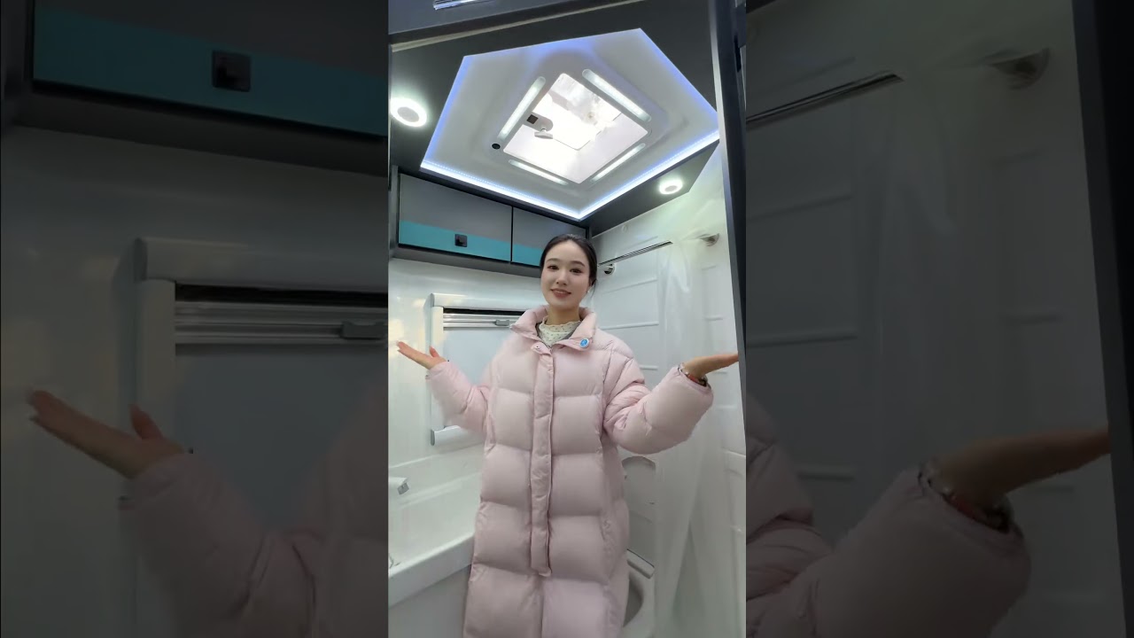 Two extension beds with three additional beds, fully equipped kitchen and bathroom. #RVTravel #RV