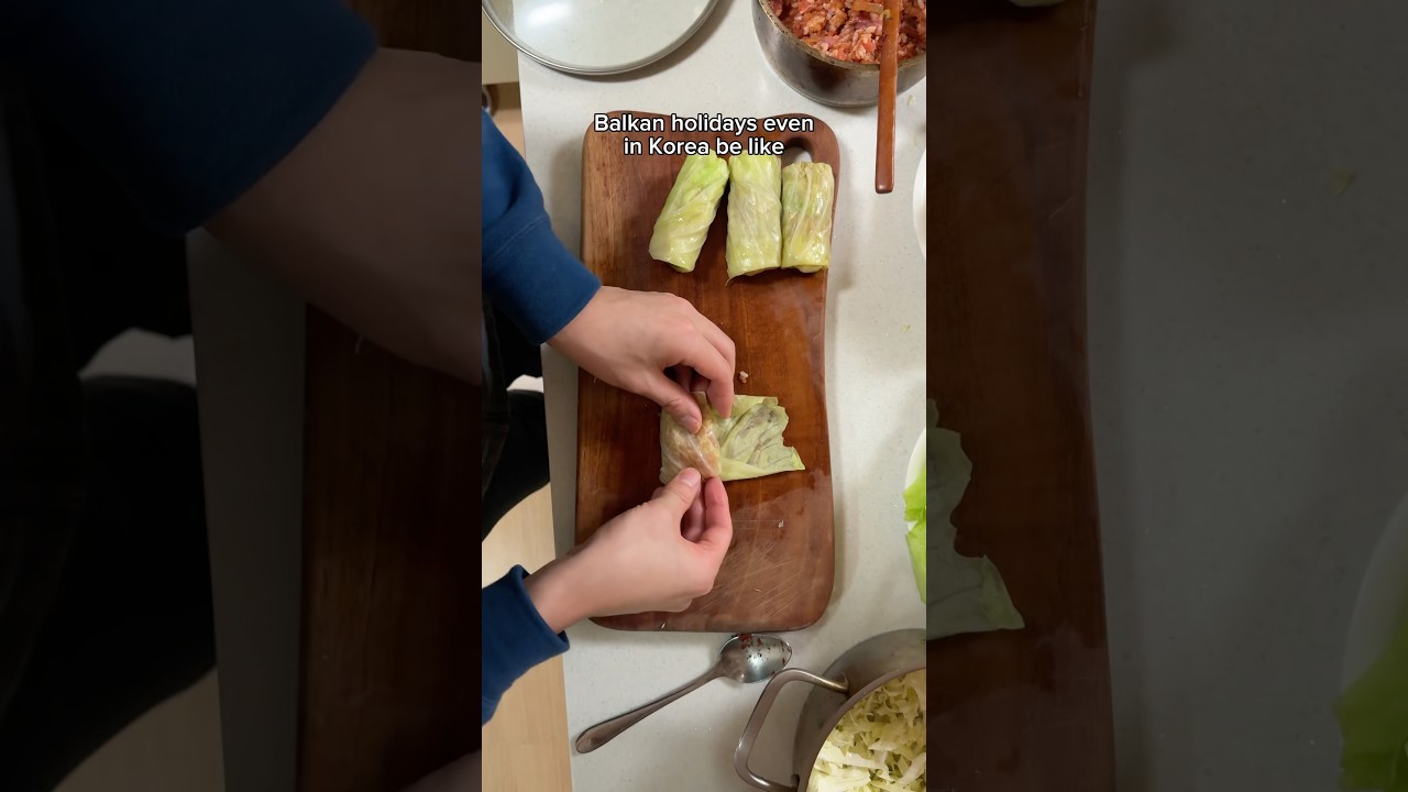 Balkan holidays even in Korea be like #balkan #sarma #cooking