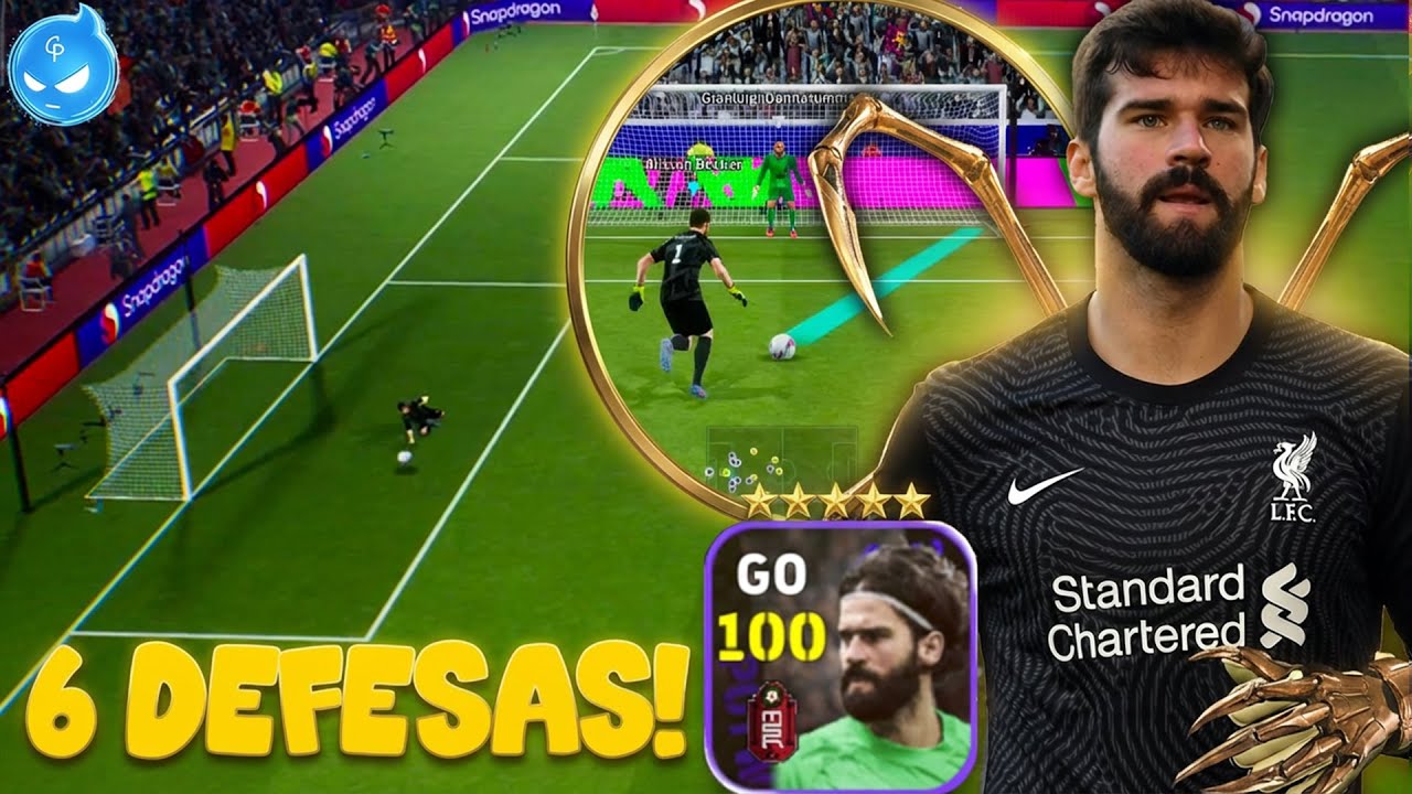 Alisson Becker agarra Tudo no eFootball 26 Mobile
