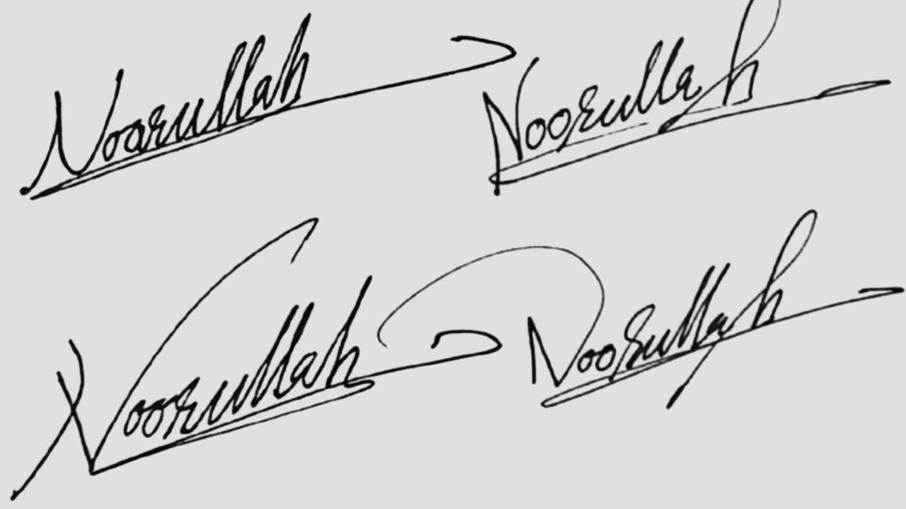 ✔️ Signatures N | Sign N Alphabet | Customer Signature N | Noor Ullah Signature Style