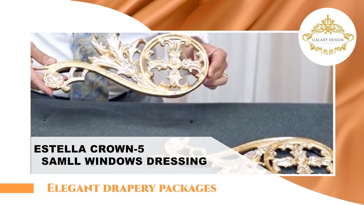 Estella Drapery Package with crystal #239 | Luxury Curtains | Galaxy Design