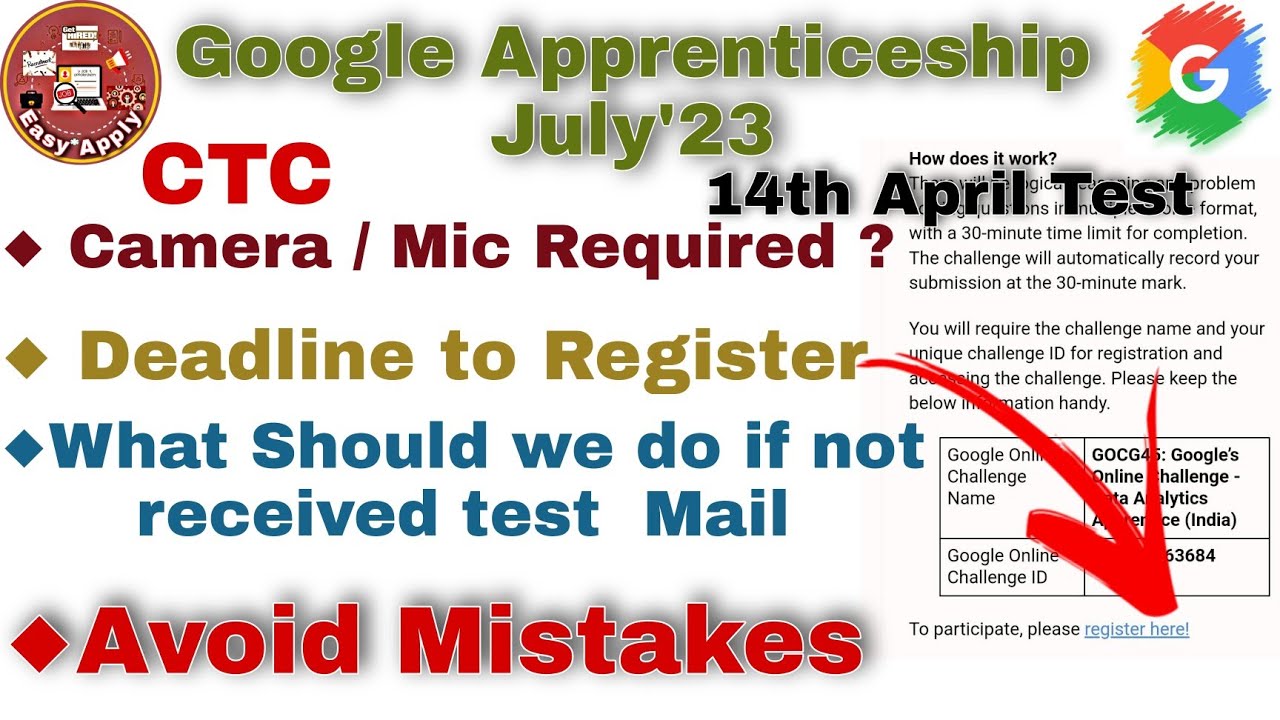 Что нужно знать для прохождения теста на стажировку в Google | Google Online Challenge #googlehiring