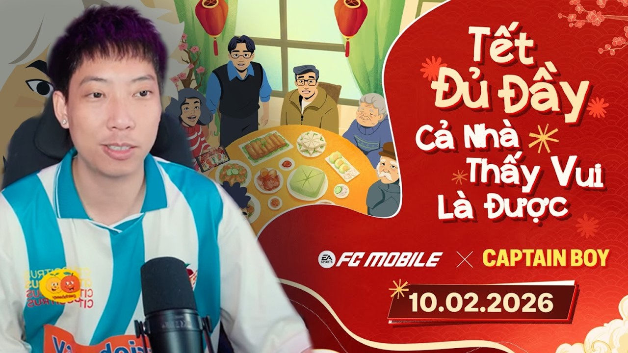 QNT Reaction l 'Tết Đủ Đầy, Cả Nhà Thấy Vui Là Được - CAPTAIN BOY x FC Mobile Việt Nam.