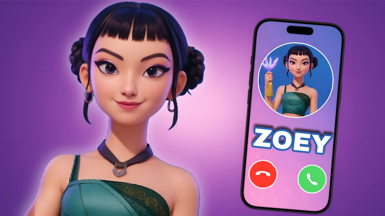 LLAMADA de ZOEY de HUNTRIX 📞✨¡Dime tu color favorito y seamos amigos! 💕  @Despierta Tu Risa  ​