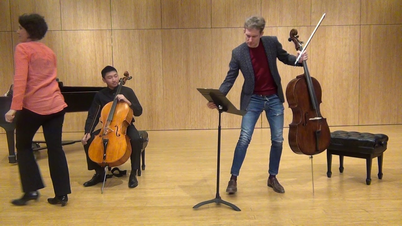 Master class Johaness Moser and Ethan Tseng.  Kabalevsky cello concerto