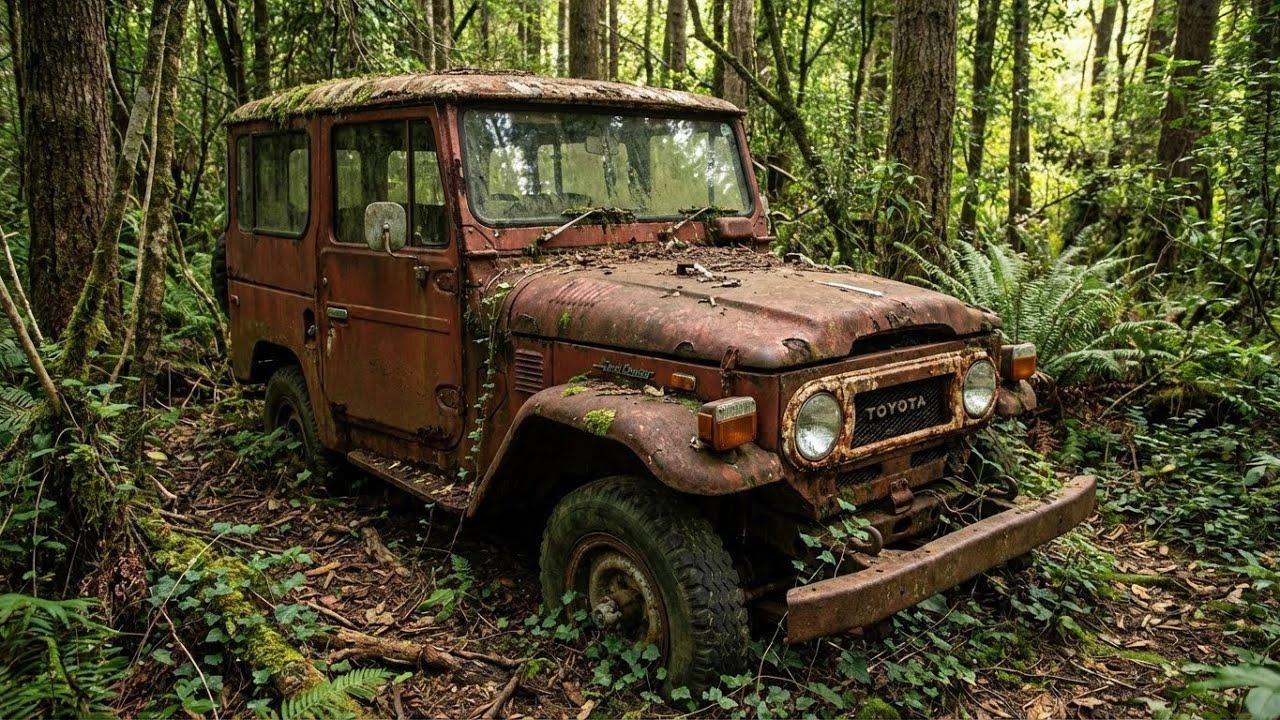 Restoring an FJ40 Land Cruiser in 13 Minutes!