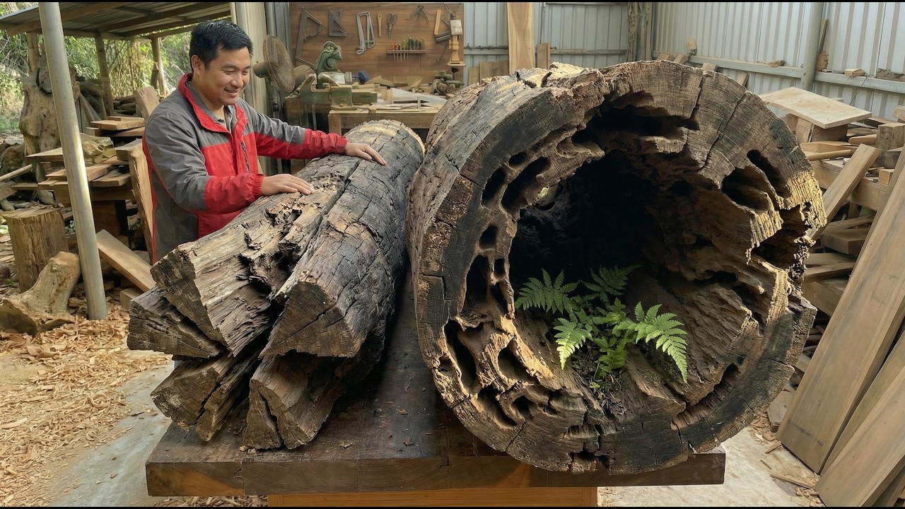 You Won’t Believe What This Dead Hollow Log Became — It’s Insane